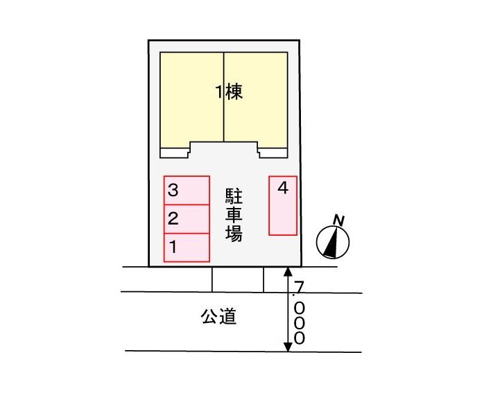 サンライズ・クローバーの駐車場