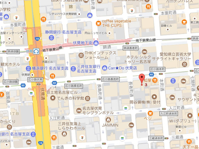 ジェック広小路ビル（旧：TOSHIN広小路本町ビル）の地図