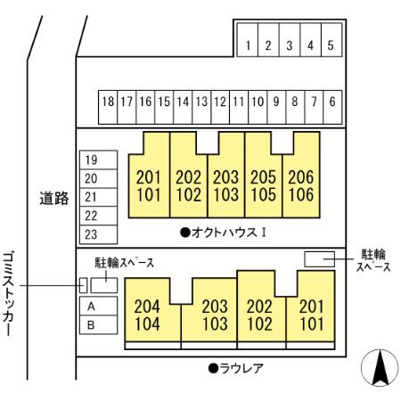 ラウレアの区画図