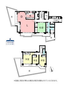 駅近＆4LDK南西角住戸！ユーフォリア星ヶ丘の間取り|占有面積166.39㎡、専用庭も付いている広々とした物件です！