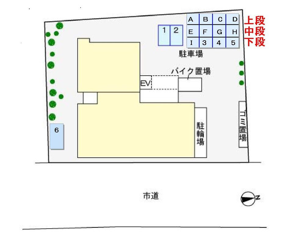 アウル三鷹の駐車場