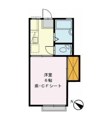 ロータスハイツＢ棟の間取り