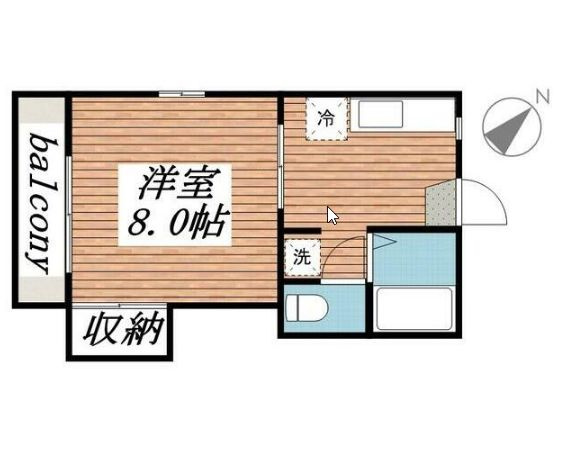 ハイツ創英の間取り