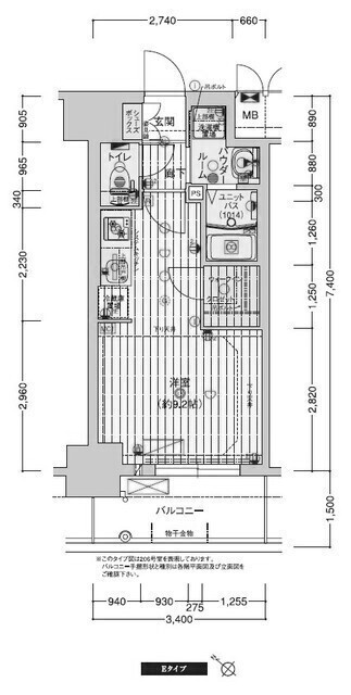 プレサンス神戸水木通ルミエスの間取り
