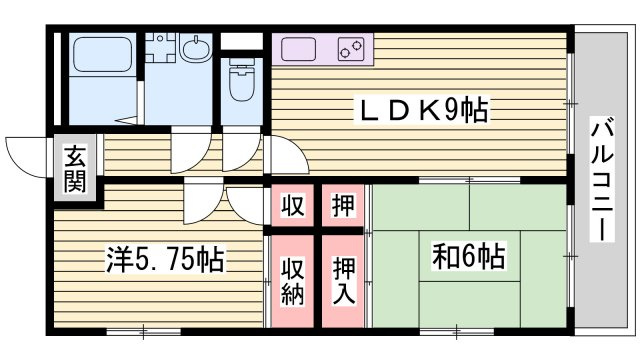 ラフェスタ二見の間取り