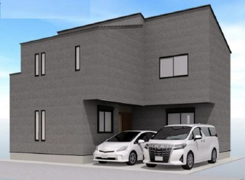 足立区千住元町　新築戸建ての外観パース