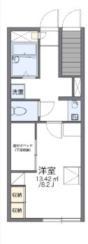 レオパレストウダイの間取り