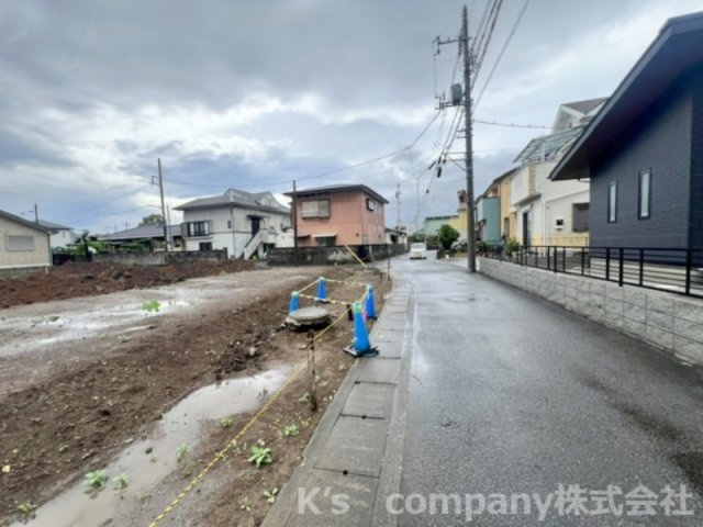 高座郡寒川町一之宮1丁目　建築条件無し　売地　区画2の前面道路含む現地写真|前面道路の様子です◇