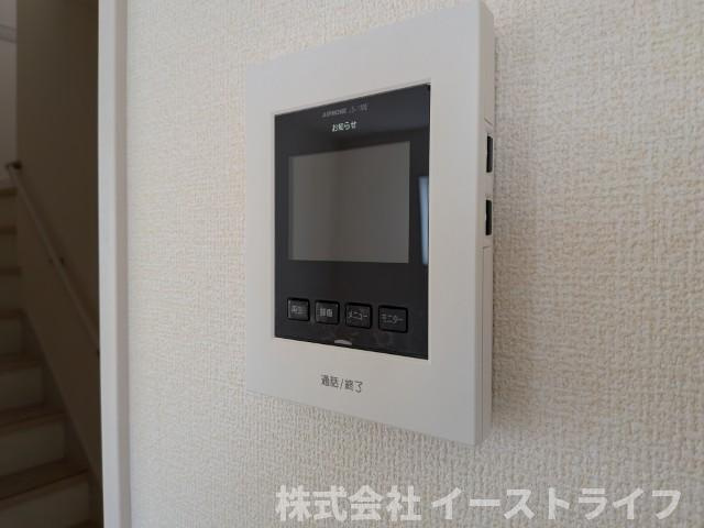 【新築戸建】【家具＆LDKエアコン付】　いわき市四倉町上仁井田2期　長期優良住宅のセキュリティ|1号棟写真　お子さんのお留守番時など「知らない人が来たら出なくてもいい」と教育しておけば、防犯面でも格段に良くなります。
