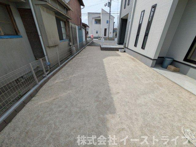 【新築戸建】　いわき市四倉町上仁井田2期　長期優良住宅の庭|5号棟の庭です。ご参照ください