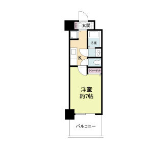 グラマシー心斎橋東の間取り