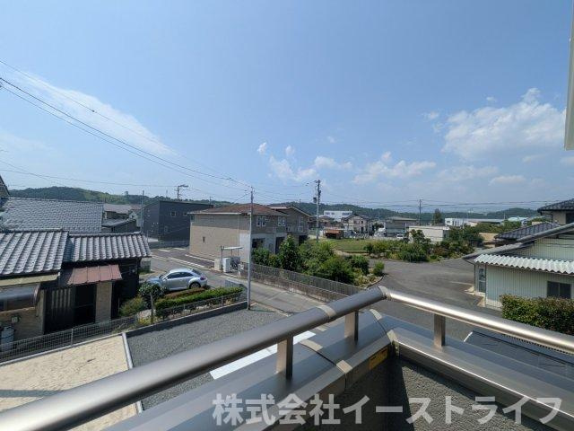 【新築戸建】　いわき市平赤井2期　長期優良住宅　全1棟の展望|インナーバルコニーからの眺望です