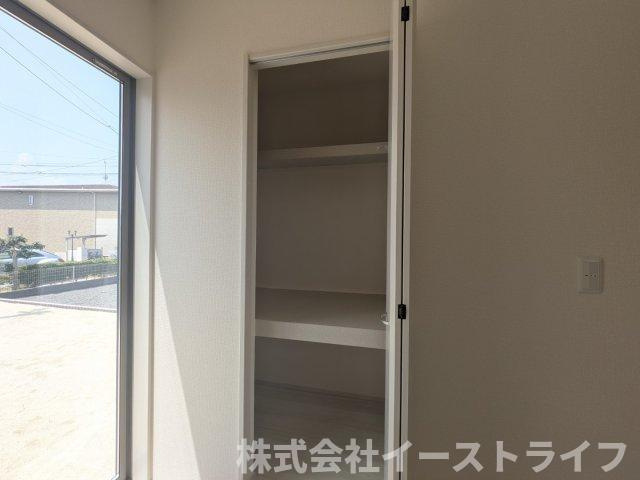【新築戸建】　いわき市平赤井2期　長期優良住宅　全1棟の収納|和室には押入れがついています