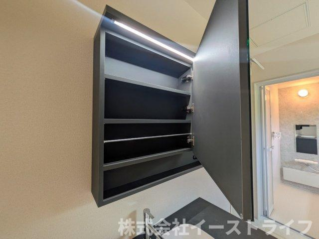 【新築戸建】　いわき市平赤井2期　長期優良住宅　全1棟の玄関|玄関から直接洗面所に行ける間取りなので、部屋に埃を持ち込みません！
