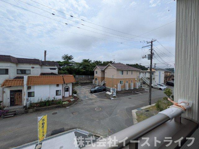 【新築戸建】　いわき市自由ヶ丘4期　長期優良住宅　全2棟の展望|1号棟のインナーバルコニーからの眺望です