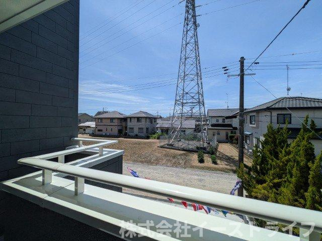 【新築戸建】　いわき市小名浜大原2期　長期優良住宅　の展望|インナーバルコニーからの眺望です