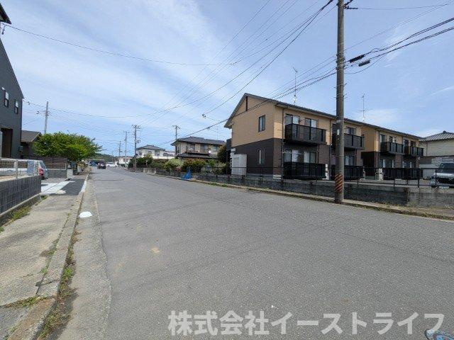 【新築戸建】　いわき市平塩第1　全2棟　長期優良住宅の前面道路含む現地写真|東側12ｍ公道