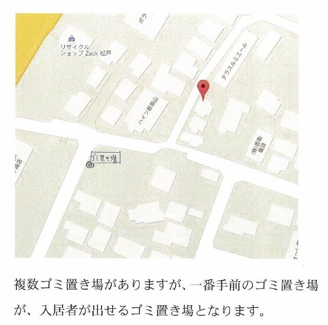 テラスルミエールの地図