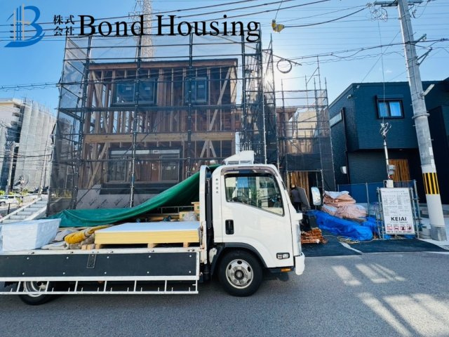 駐車並列2台可能　清水が丘1期　新築6区画　1号棟の外観