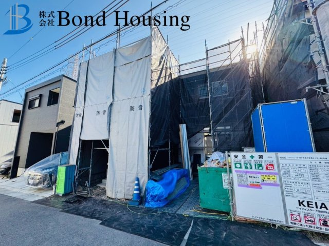 近隣商業施設充実　清水が丘1期　新築6区画　5号棟の前面道路含む現地写真