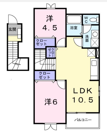 ソレアードＡの間取り
