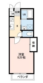 千葉市中央区登戸４丁目のアパートの間取り