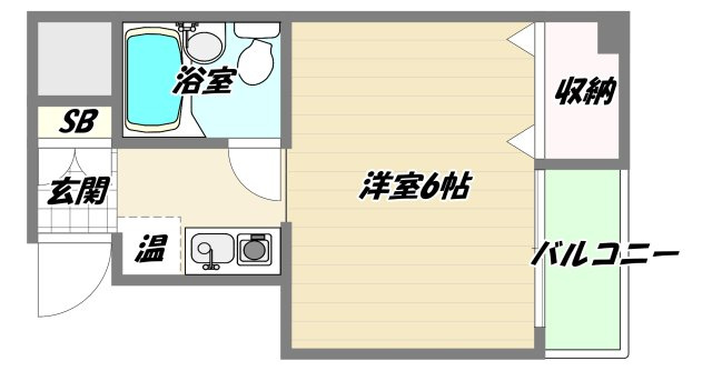 大阪市淀川区西中島３丁目の賃貸マンションの間取り