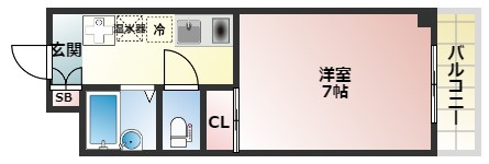 【間取り】 | ドルチェ北田辺