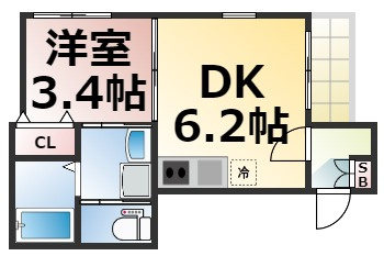 【間取り】 | Felice Rocco Shojihigashi　仲介手数料無料