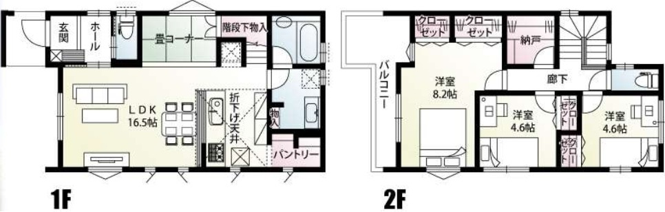 所沢市東狭山ヶ丘3丁目　全15棟　新築戸建の間取り