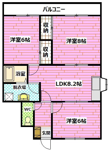 メゾンIDEの間取り