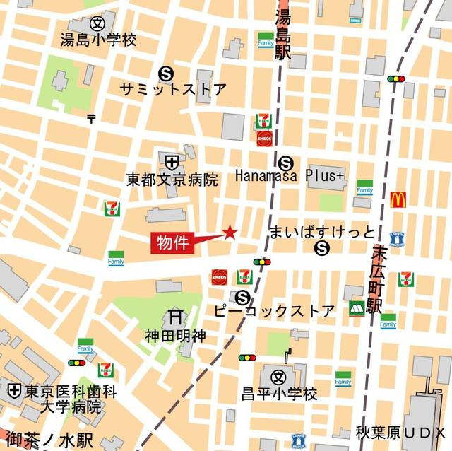 ＥＤＩＴ御茶ノ水妻恋坂の地図