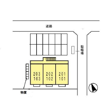 ティファニーＭ２　Aの区画図