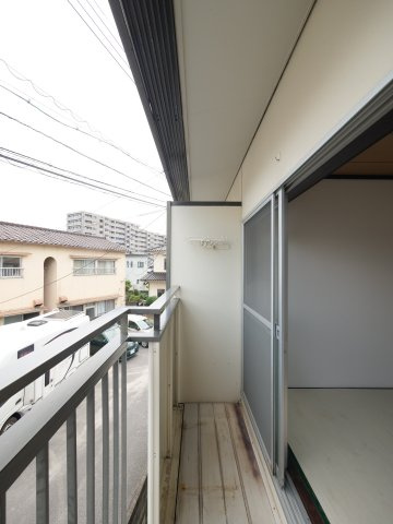 児玉コーポのバルコニー