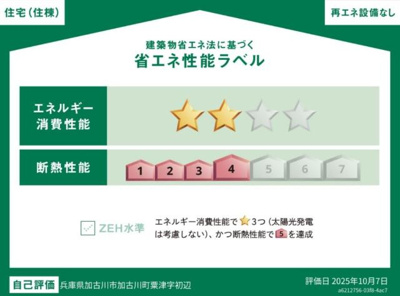 【外観】 | ロイヤルコート・Ａ | 省エネ性能ラベル