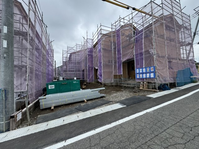 新築　前橋市富士見町時沢第５　7号棟の駐車場|現地写真　駐車スペースは並列4台分可能です！
