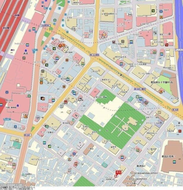 スカイコート池袋東口の地図