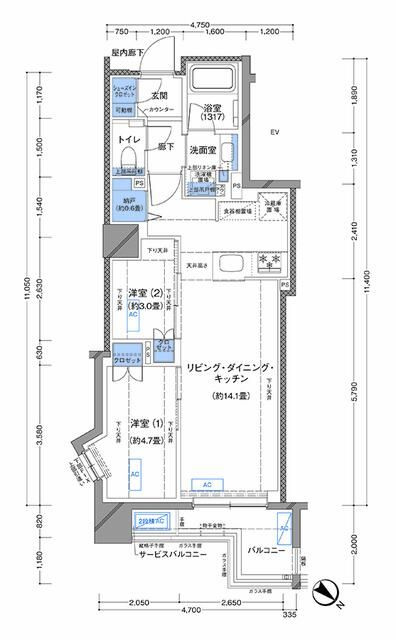 ラティエラ横濱大通り公園の間取り