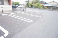 駐車場に車を止められます