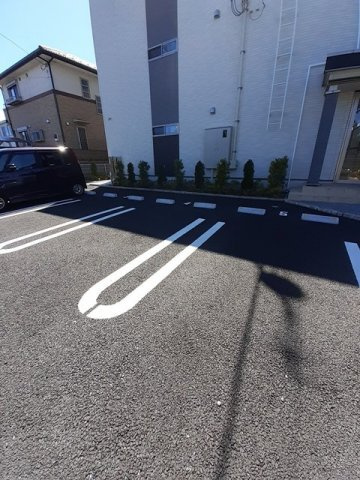 駐車場に車を止められます