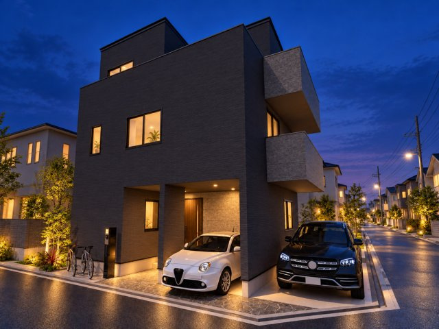 守口市藤田町4丁目の外観パース