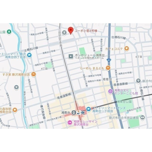 コーポ小菅　A号棟の地図