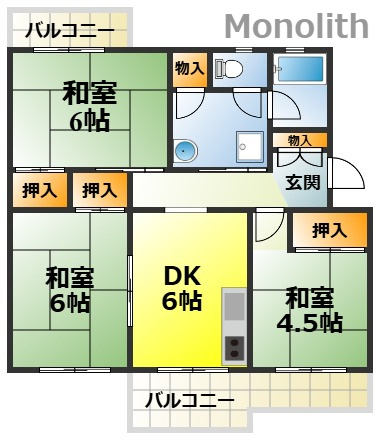 光明台16号棟の間取り