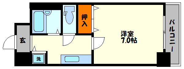 グラマシー心斎橋東の間取り|ユーカ心斎橋東　間取り
