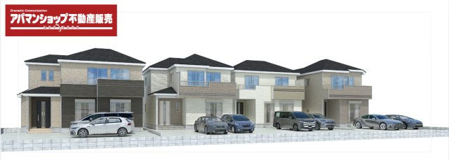 【外観】 | 清水町徳倉1662番 新築建売分譲住宅 建物＋土地 TW06212 | 清水町徳倉　外観パース全体