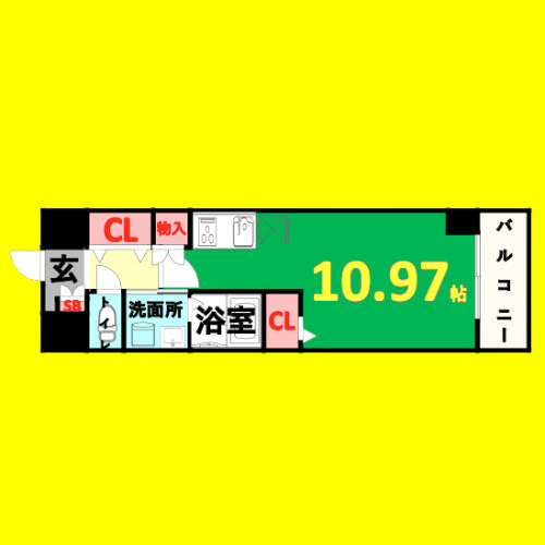 マックヴィラージュ平安　名古屋市賃貸　仲介手数料無料の間取り