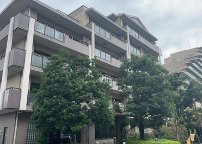 【現況写真】 | レールシティ八王子かえで通り | 外観はマンション管理がされているかの目安になります。築年数が古いと、壁面は劣化してひび割れが生じることも！建物が古びていても細かいところが修繕されていると、きちんと管理されているなぁと感じるでしょう。