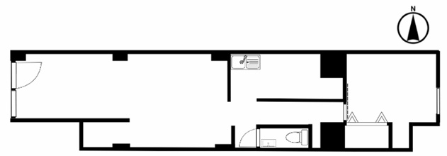 石ケ辻町テナントの間取り
