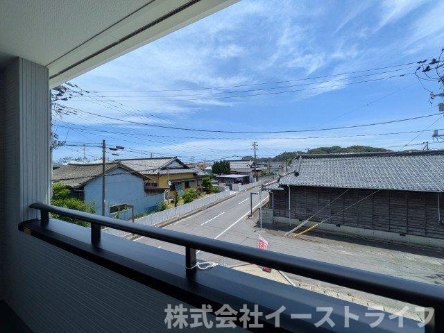 【新築戸建】　いわき市平沼ノ内第7　長期優良住宅　全1棟の展望|インナーバルコニーからの眺望です