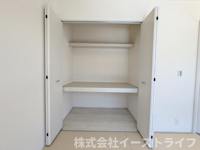 【新築戸建】　いわき市平沼ノ内第7　長期優良住宅　全1棟の収納|和室には押し入れがついています